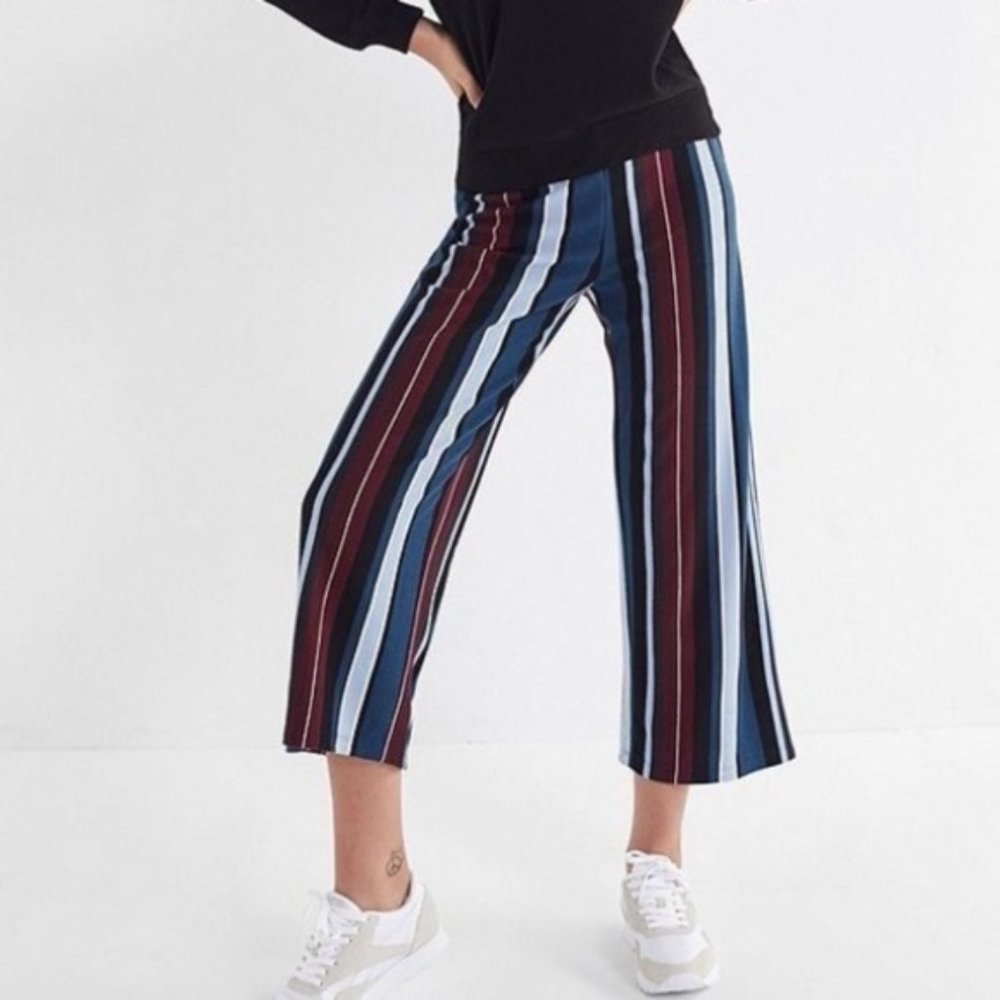 Urban Outfitters Cropped Retro Striped Pants